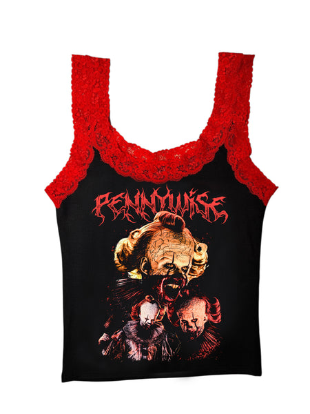 Pennywise Red Lace Tank