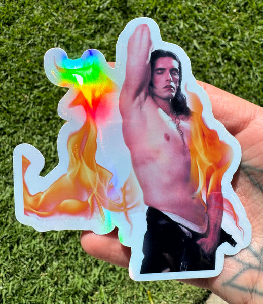 Peter Steele (Fire) Cut Vinyl Holographic STICKER