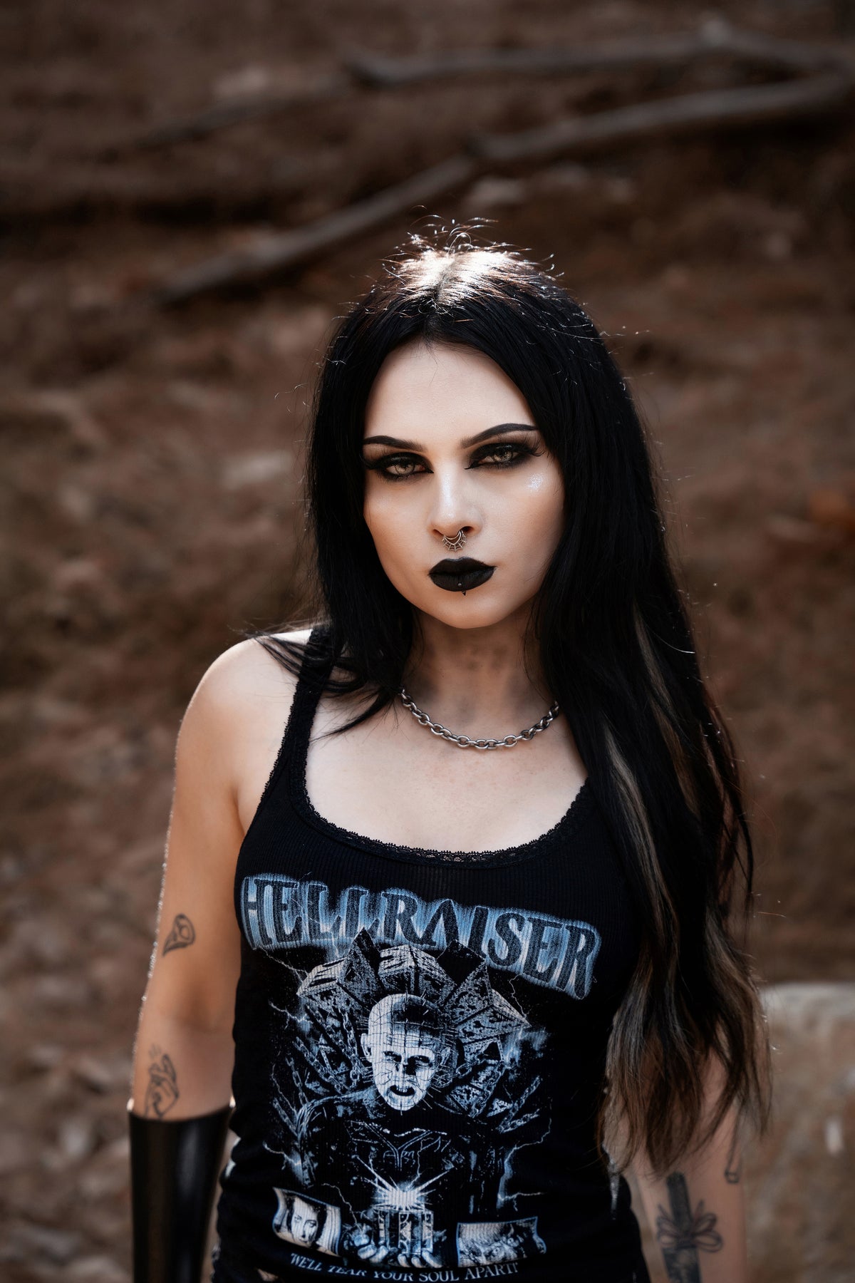 Tear Your Soul Ribbed Lace Tank
