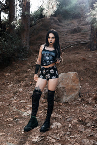Tear Your Soul Ribbed Lace Tank