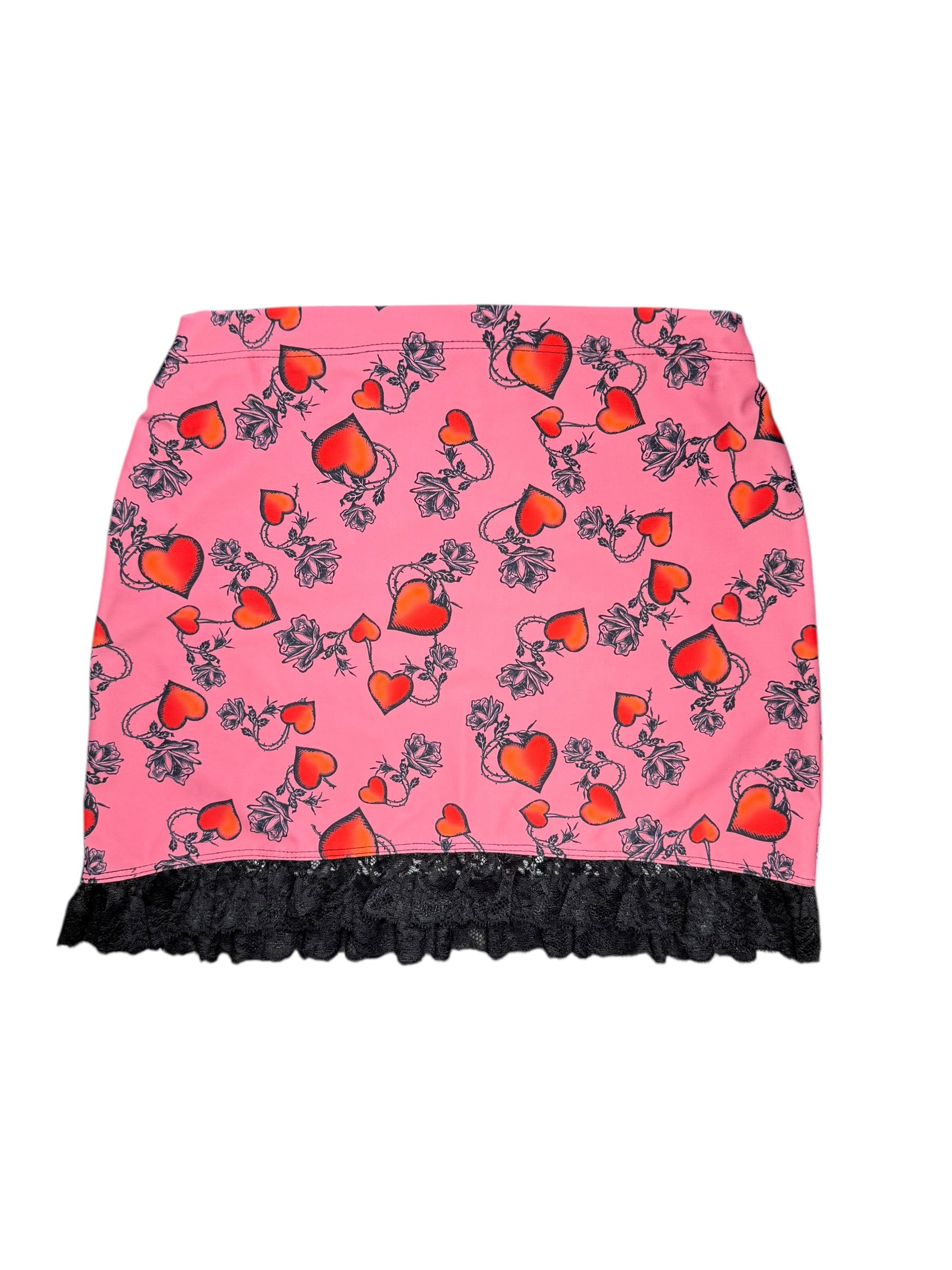 Hearts Mini Skirt