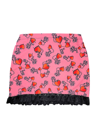 Hearts Mini Skirt