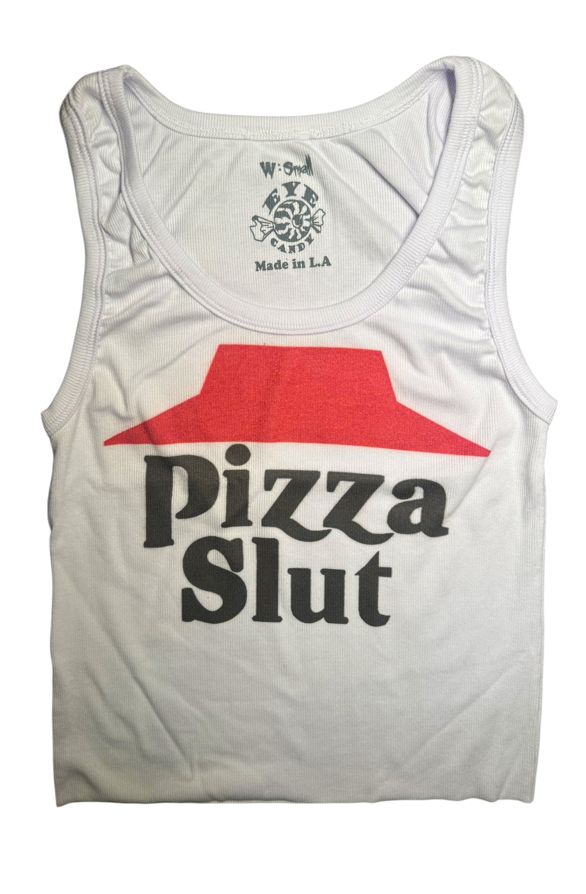 Pizza Slut Ribbed Tank Top