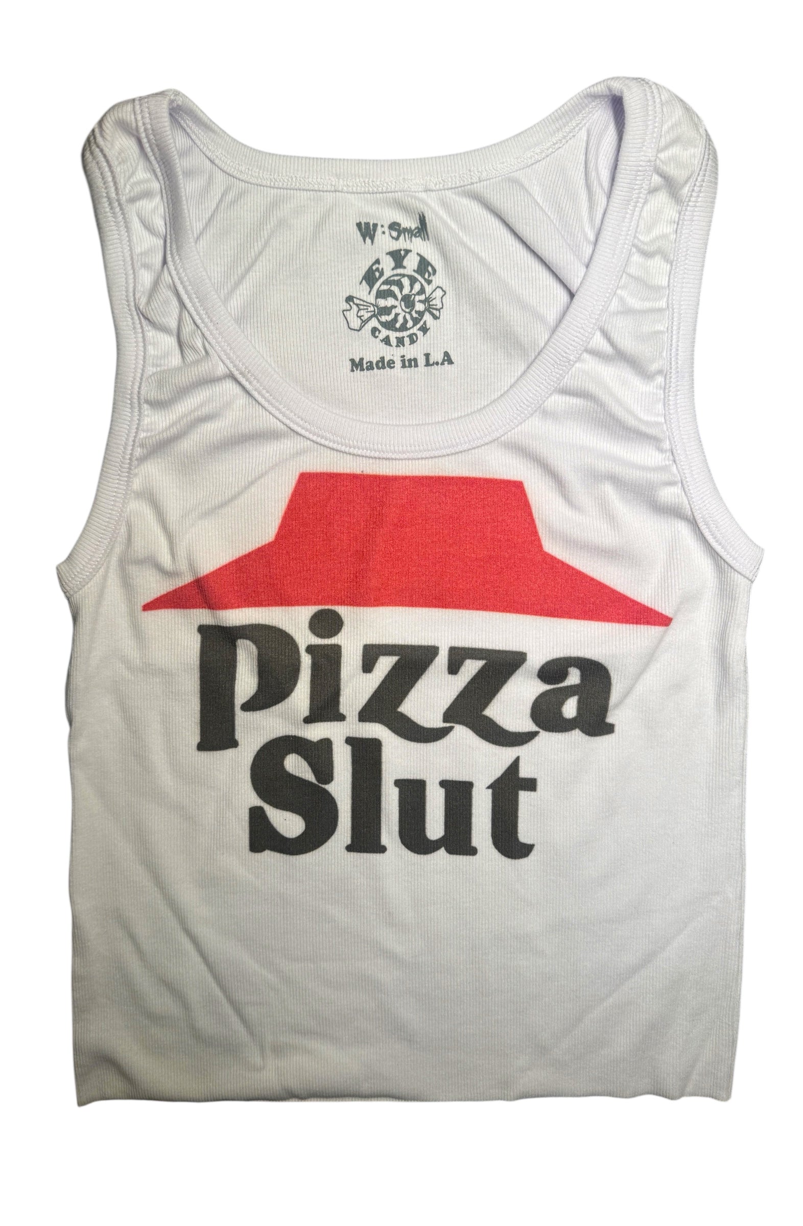Pizza Slut Ribbed Tank Top