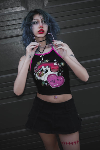 Powerpuff Hotline Halter Top or Ringer Tee