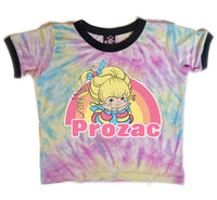 Prozac Tie-Dye Ringer Tee