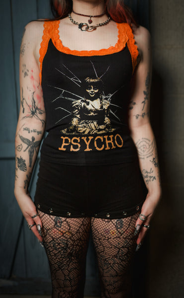 Psycho Lace Ribbed Tank (Limited edition)