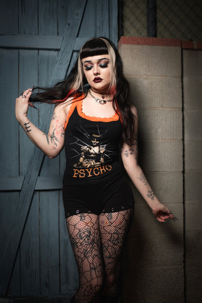 Psycho Lace Ribbed Tank (Limited edition)