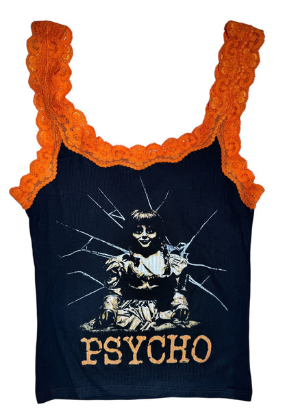 Psycho Lace Ribbed Tank (Limited edition)