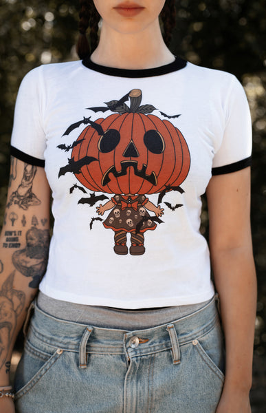Pumpkin Babe Ringer Tee