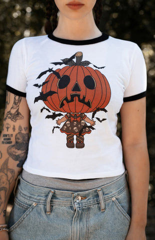 Pumpkin Babe Ringer Tee