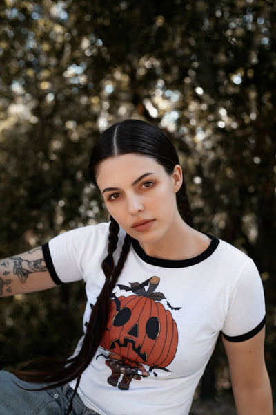 Pumpkin Babe Ringer Tee