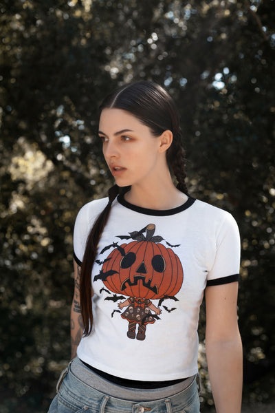 Pumpkin Babe Ringer Tee