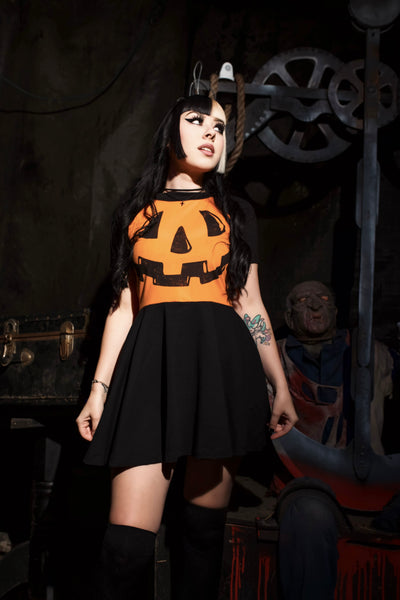 Pumpkin Baby Doll Dress