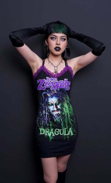 Rob Zombie Purple Lace Strap Dress