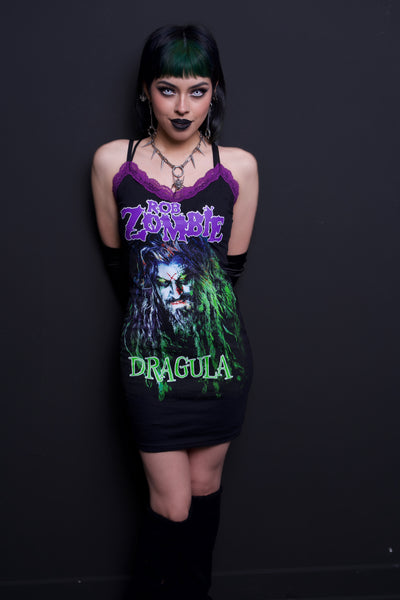 Rob Zombie Purple Lace Strap Dress