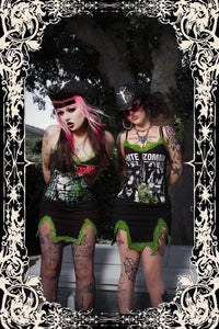 White Zombie Slit Lace Dress