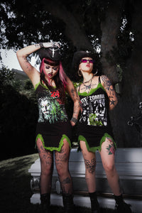 White Zombie Slit Lace Dress