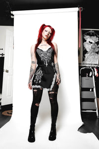 Forbidden Rosary Slip Mini Slip Dress
