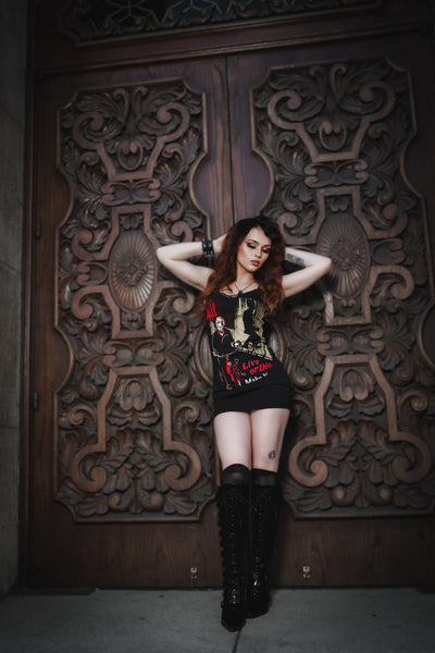 Saw Lace Strap Dress