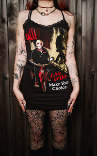 Saw Lace Strap Dress