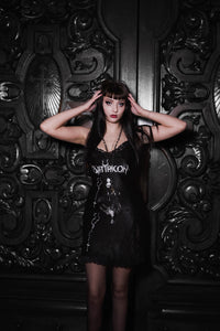 Satyricon Mini Slip Dress (Rosary)