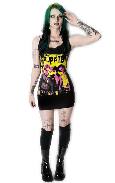 Sex Pistols Lace Strap Dress