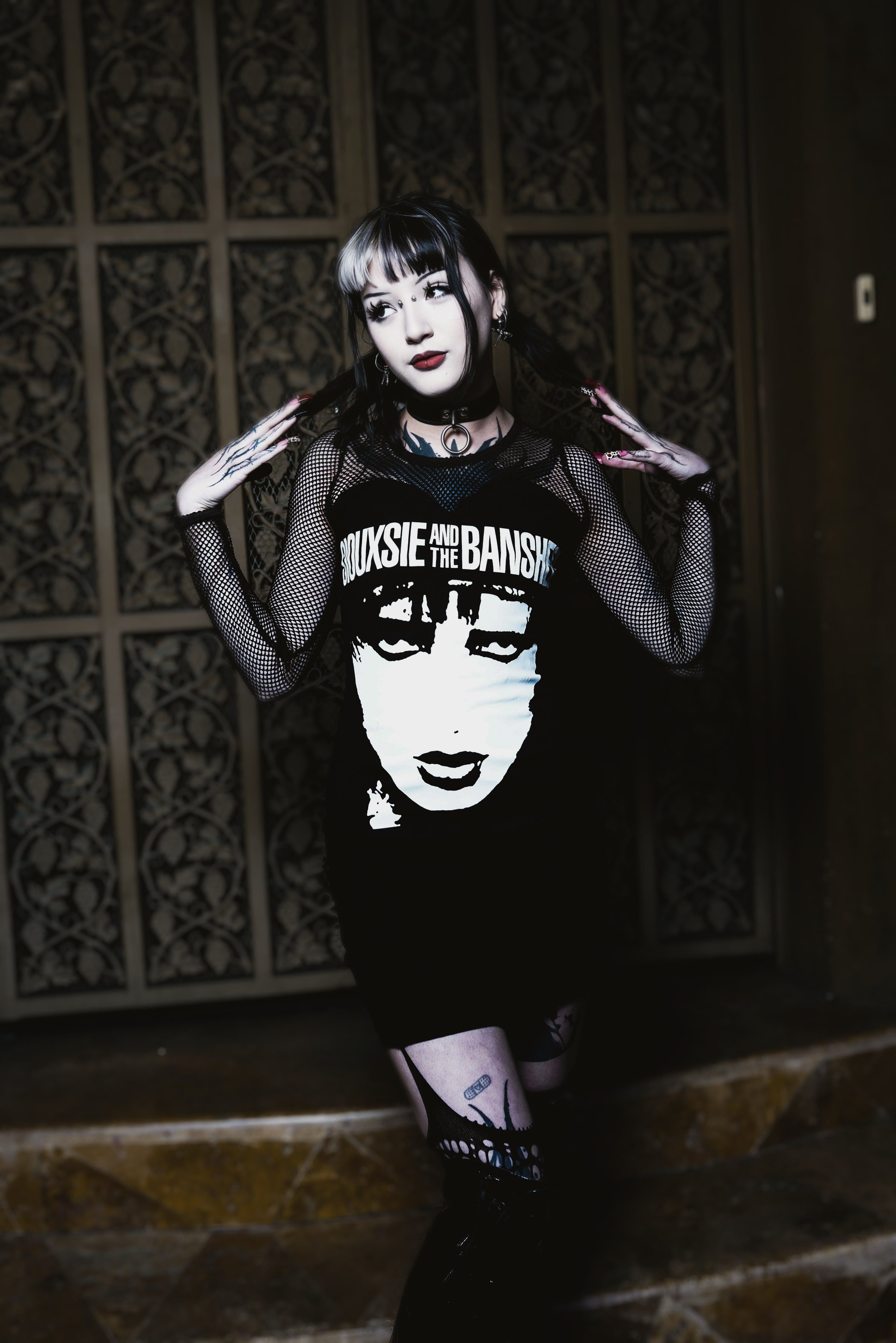 Siouxsie and the Banshees Fishnet Dress, XXL Siouxsie and the Banshees Fishnet Dress, XXL