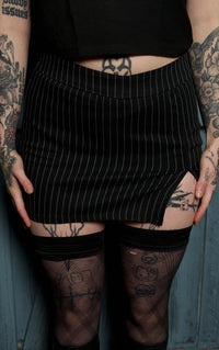 Stripped Mini Skort