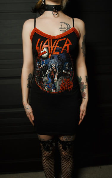 Slayer Red Lace Strap Dress