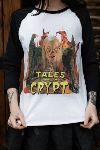Tales from the Crypt Baseball Tee (Women)
