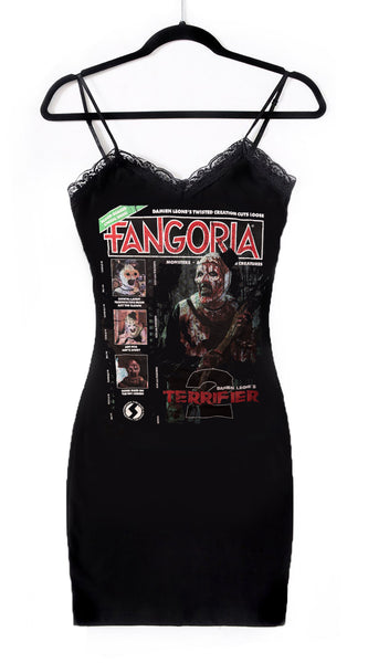 Terrifier X Fangoria Magazine Cover Lace Strap Dress