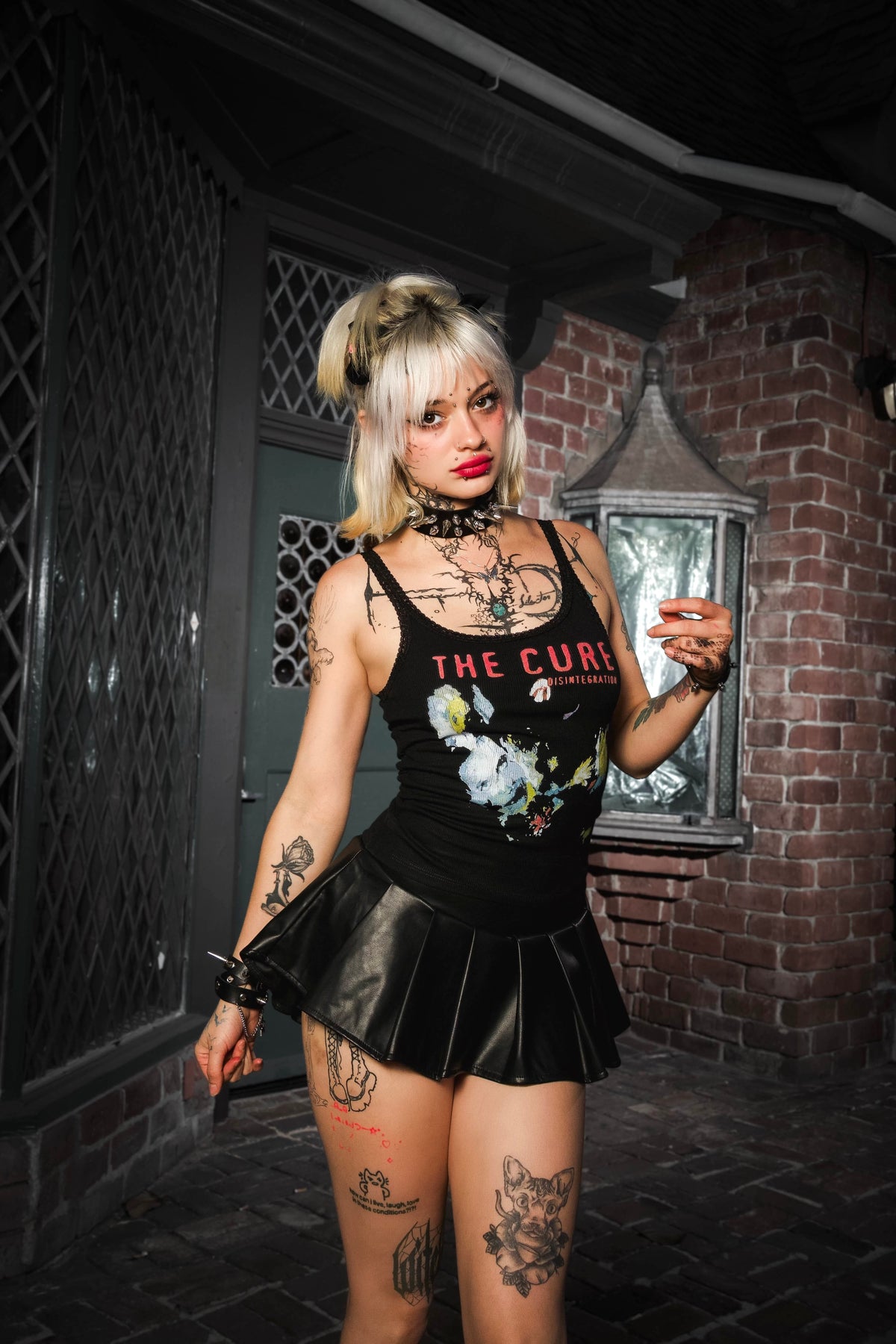 The Cure Ribbed Lace Tank (Limited edition)