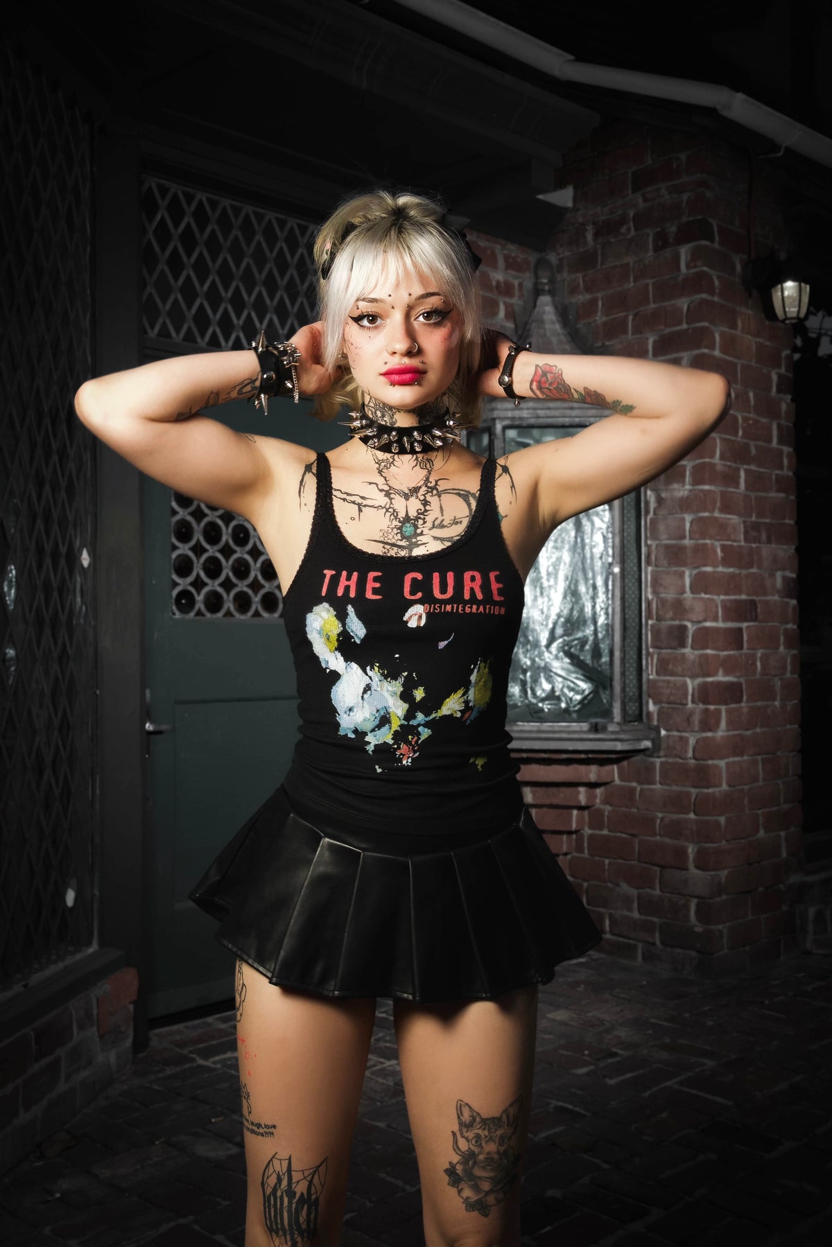 The Cure Ribbed Lace Tank (Limited edition)