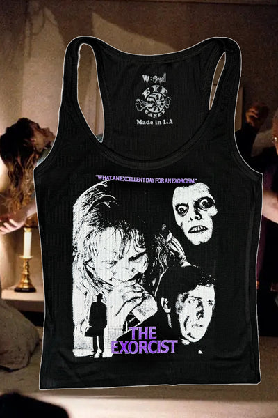 The Exorcist Ribbed Tank Top (Black)