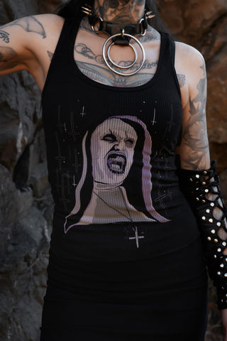 The Nun Ribbed Tank Top