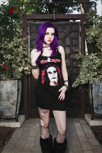 The Crow Lace Strap Dress (Rose)