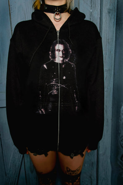 The Crow Zipped Hoodie (Unisex)