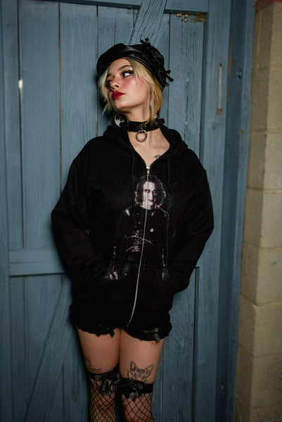 The Crow Zipped Hoodie (Unisex)
