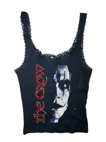 Can't rain all the time Ribbed Lace Tank (Limited edition)