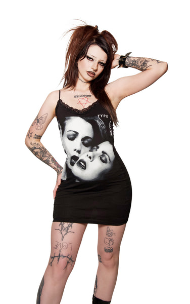 Type O' Negative Lace Strap Dress