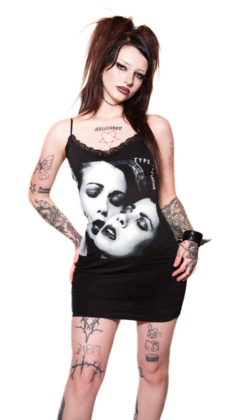 Type O' Negative Lace Strap Dress