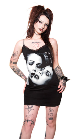 Type O' Negative Lace Strap Dress