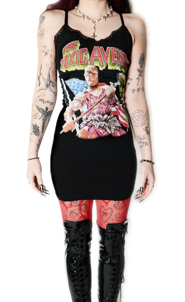 Toxic Avenger Lace Strap Dress