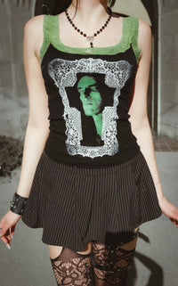 Peter Lace Ribbed Tank