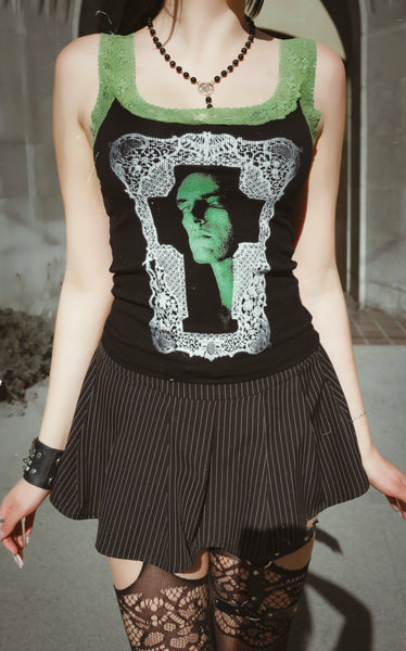 Peter Lace Ribbed Tank