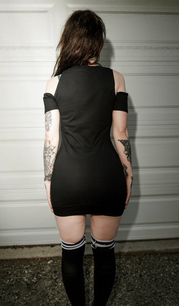 Type O' Negative Shoulder-Cut Dress