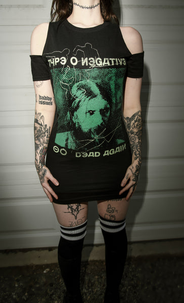 Type O' Negative Shoulder-Cut Dress