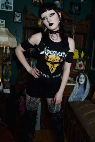 Venom Shoulder-Cut Dress