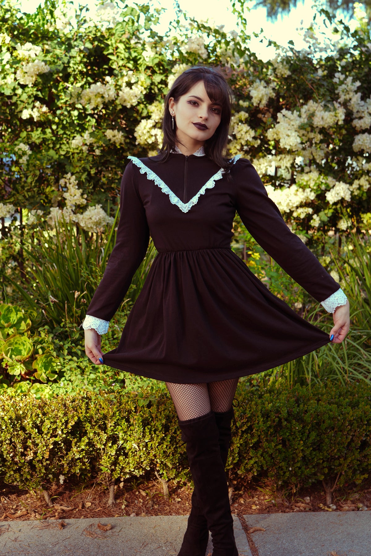 Victorian Lace Dress, M